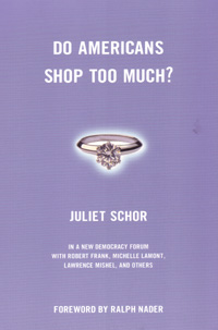Book Cover for Do Americans Shop Too Much? links to Beacon Press page for book