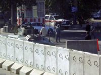 Military checkpoint in Kabul