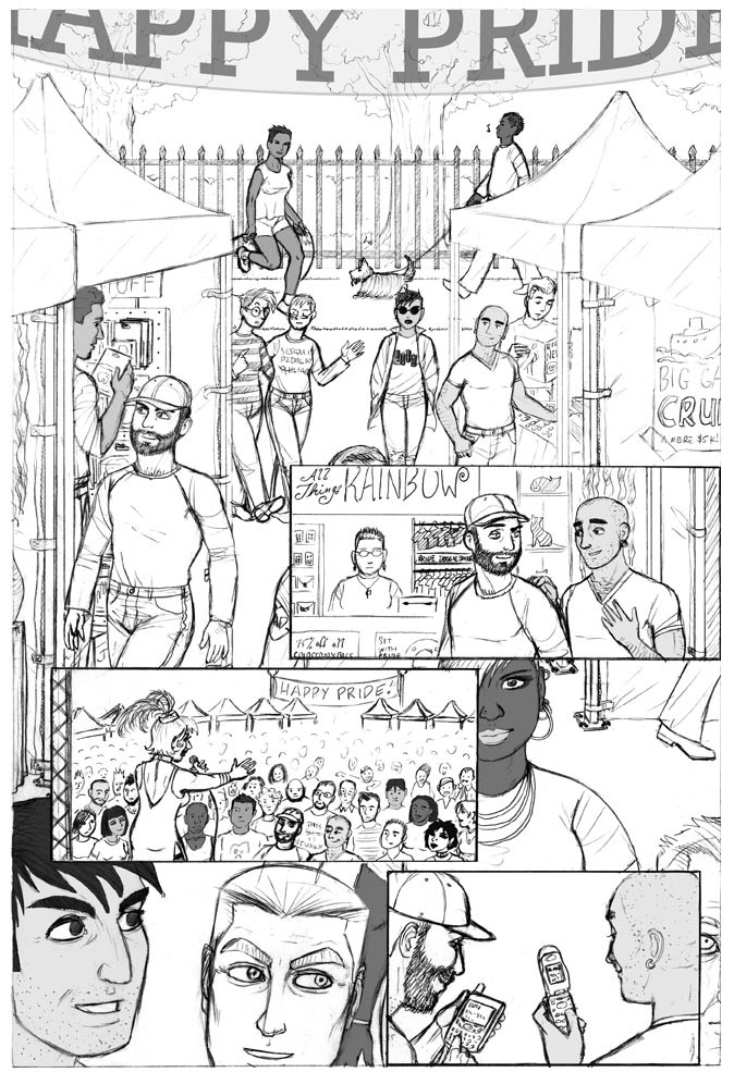 Happy Pride comic panel