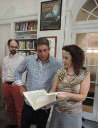 Richard Blanco, Helene Atwan, and Gypsy by James Baldwin