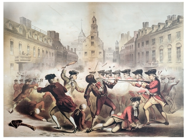 Death of Crispus Attucks at the Boston Massacre, by James Wells Champney