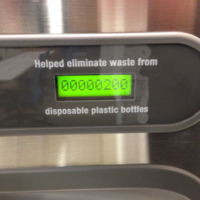 Water fountains encourage the use of reusable bottles.