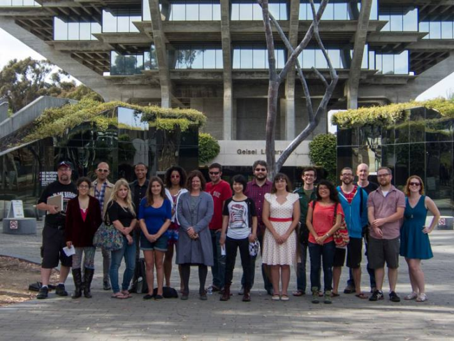 My Clarion class and I, UCSD, 2013