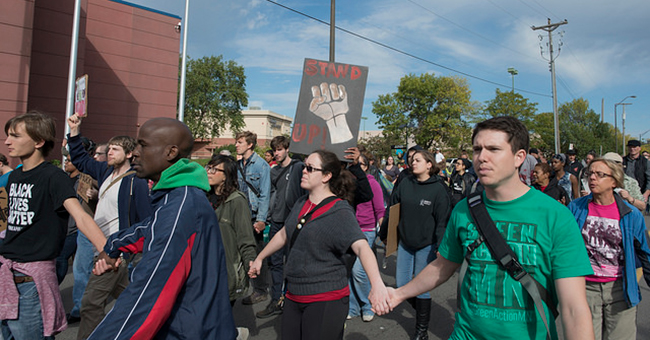 Black Lives Matter protest against St. Paul police brutality