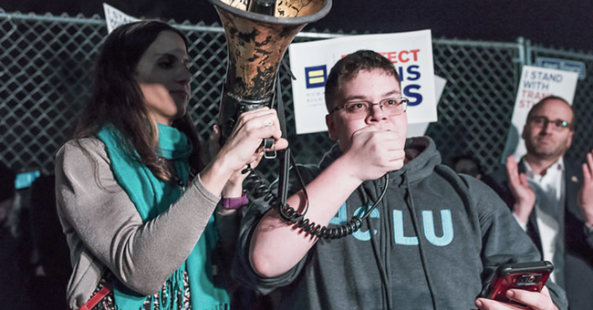 Gavin Grimm Speaks at Title IX Protest