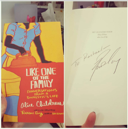 Like One of the Family signed by Roxane Gay