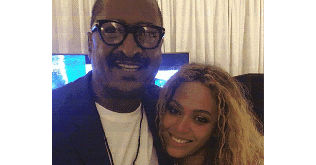 Beyoncé with her father Mathew Knowles