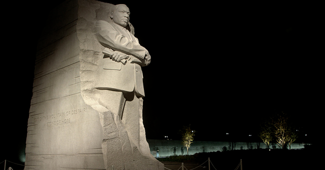 Martin Luther King, Jr. Memorial at night, National Mall, Washington, DC