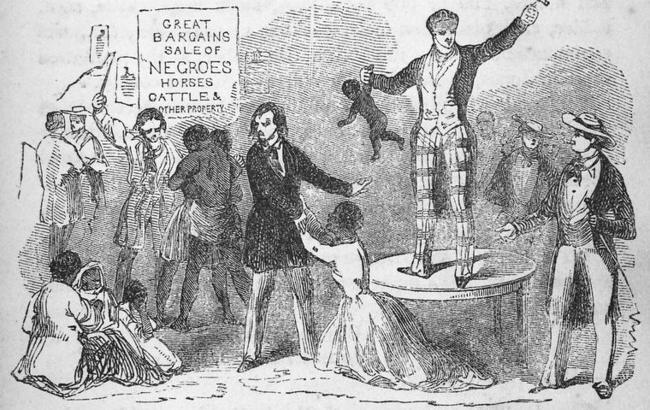 Husbands, wives, and families sold indiscriminately to different purchasers, are violently separated ; probably never to meet again, 1853