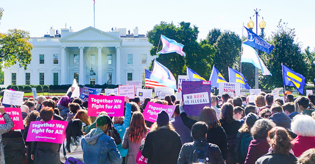 We Won't Be Erased - Rally for Trans Rights, Washington, DC USA