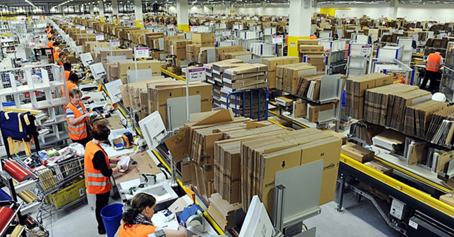 Amazon warehouse workers