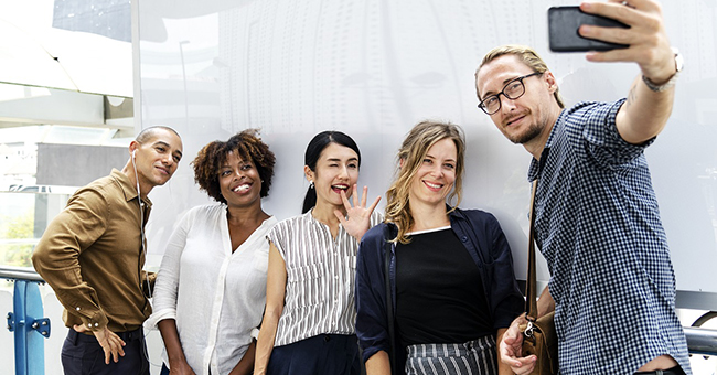 Friends across the racial spectrum