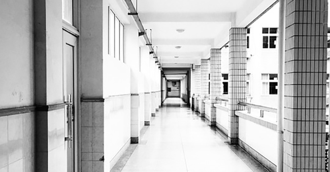 School corridor
