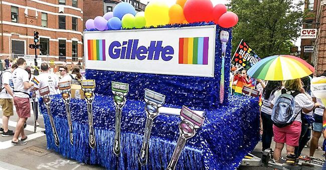 Gillette at the 2018 Boston Pride Parade