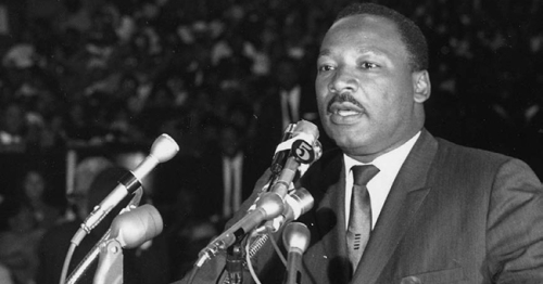 MLK delivers Mountaintop Speech
