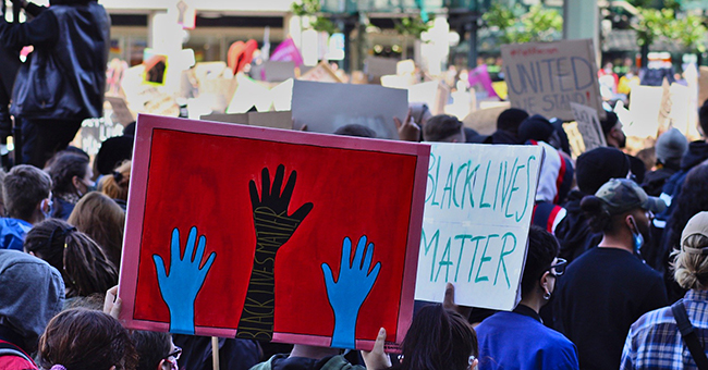 Black Lives Matter protestors. Photo credit: Patrick Behn
