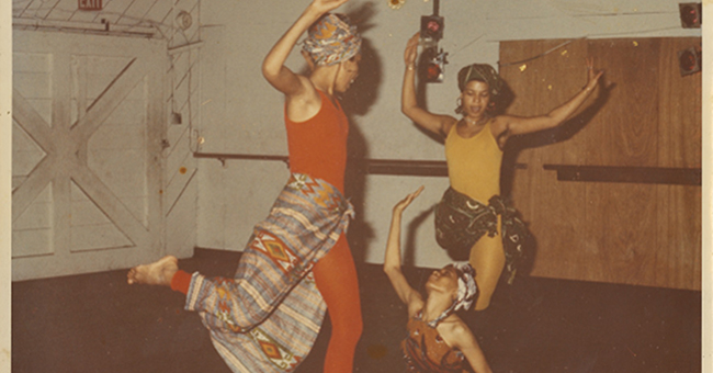 Halifu Osumare, Aisha Kahlil, and Ntozake Shange dancing in Oakland California, circ. 1970s.