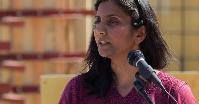 Kshama Sawant celebrating the groundbreaking of University Commons, a Low Income Housing Institute project, which will house homeless youth and low income workers.