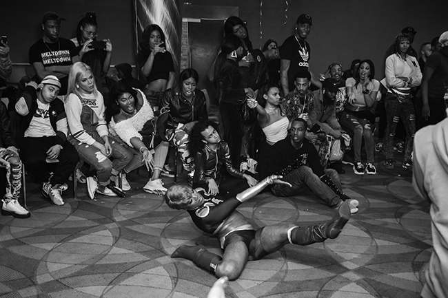 Starfire, spin . . . and dip. “Escape from Arkham” Kiki ball, Bronx, NY, 2019. © Kareem Worrell.