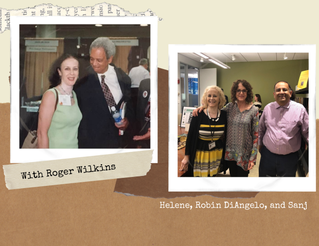 With Roger Wilkens and Robin DiAngelo