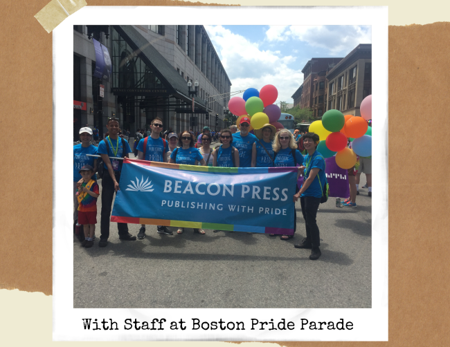 With staff at Boston Pride Parade 2017