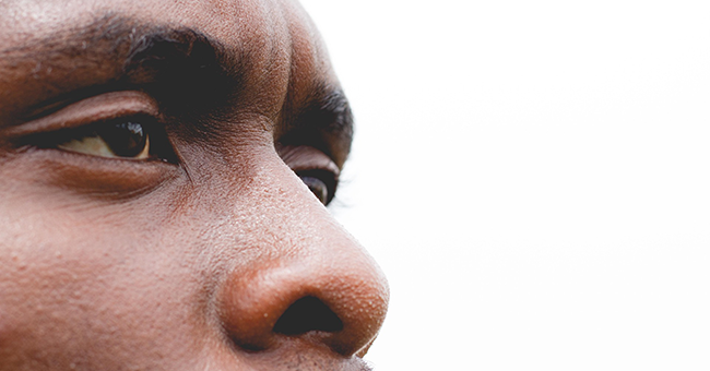 Young Black man looking