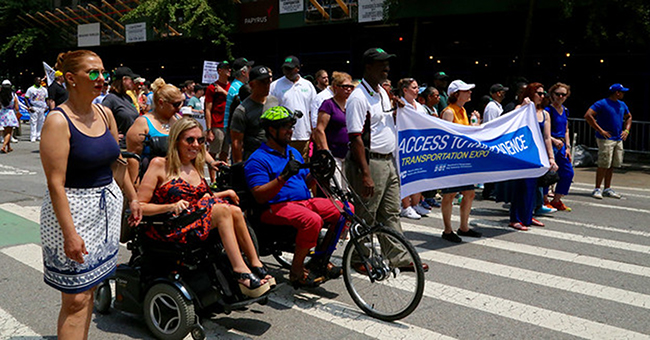 Disability Pride NYC Parade, July 12, 2015. Photo credit: New York City Department of Transportation