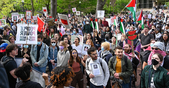 Hundreds of Temple, Drexel and UPenn students marched in solidarity with Palestine to UPenn's campus on April 25, 2024, where professors walked out of classes. Students also set up tents in solidarity with the Columbia University student encampment.