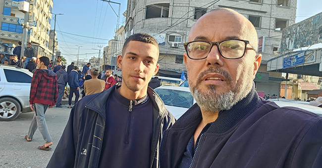 On the street with Atef Abu Saif